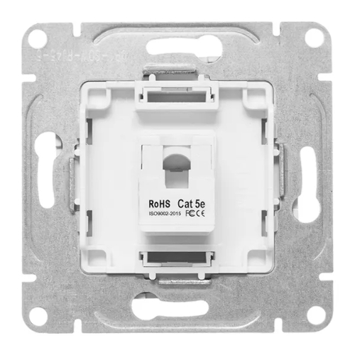 Механизм розетки RJ45 (cat5) EKF UP1-SOW-RJ45-5 белый Эпика