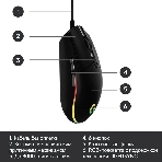 Мышь проводная Logitech G102 LIGHTSYNC черный, 8000 dpi, USB, кнопки - 6