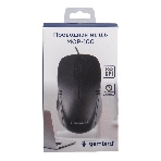Мышь проводная Gembird MOP-100 черный, 1000 dpi, USB, кнопки - 3