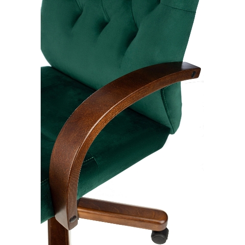 Кресло Бюрократ T-9928WALNUT Fabric Italia Green зеленый, ткань