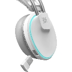 Гарнитура Defender Tsunami белый, беспроводная + проводная, Bluetooth / USB, до 40 ч, подсветка