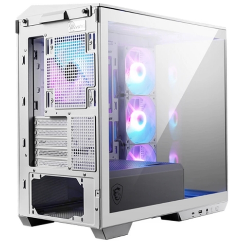Компьютерный корпус MSI MAG Pano M100R PZ White , Micro-ATX, 1xUSB 3.2 Gen 1, 1xUSB 3.2 Gen2 Type-C, 4x120мм ARGB Fan, ARGB+PWM Control Board, TG, WHITE