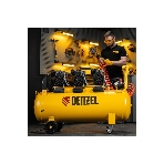 Компрессор безмасл. малошумн. Denzel DLP-4500/150, 4,5 кВт, 3х1,5 кВт,150 л, 2850 об/мин,750 л/мин