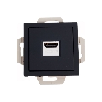 Розетка HDMI, механизм, карбон AtlasDesign