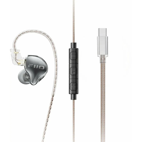 Проводные наушники FiiO JD10 Type-C черный, внутриканальные, USB Type-C