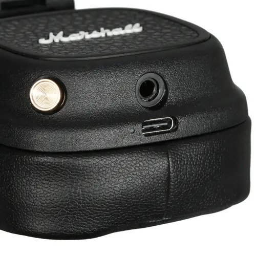 Беспроводные/проводные наушники Marshall Major V черный, накладные, Bluetooth + проводной, беспроводная зарядка, до 100 ч