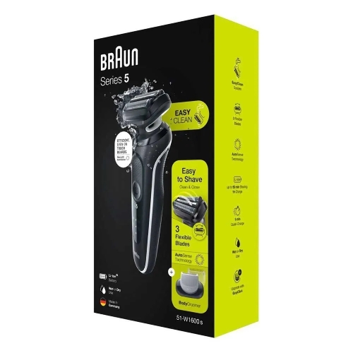 Электробритва Braun 51-W1600s белый/черный