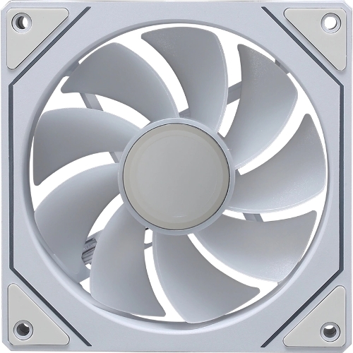 Вентилятор для корпуса Aerocool/Formula Floe 12WH ARPW ARGb белый, 120 мм, 1500 об/мин, 26.8 дБ, 4 pin