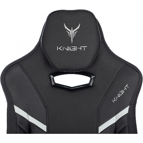 Кресло Knight Thunder 5X черный, экокожа, 120 кг, механизм качания