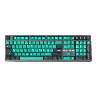 Клавиатура Raskat KM004 проводная, USB Type-A, зелёный/серый