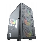 Компьютерный корпус ACD Citadel 104 ATX, черный, USB 3.0x1+USB 2.0x2+HD audio,3x12см F1 ARGb fans at front(Slave fans),1x12см F1 ARGb fan at rear (Master fan)