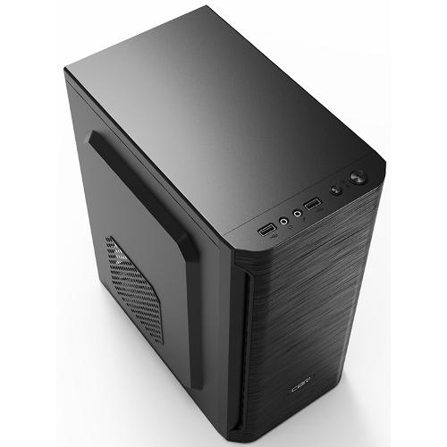 Компьютерный корпус CBR mATX Minitower MX10, c БП PSU-ATX450-08EC (450W/80мм), 2*USB 2.0, HD Audio+Mic, черный