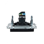 Розетка компьютерная IEK BRITE РК10-БрГ RJ45 кат.5E графит