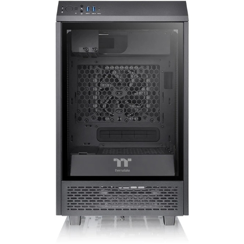 Компьютерный корпус Thermaltake The Tower 100 черный без БП ATX 2x120мм 2xUSB 3.0 1xUSB3.1 audio bott PSU