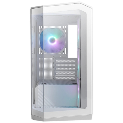 Компьютерный корпус MSI MAG Pano M100R PZ White , Micro-ATX, 1xUSB 3.2 Gen 1, 1xUSB 3.2 Gen2 Type-C, 4x120мм ARGB Fan, ARGB+PWM Control Board, TG, WHITE