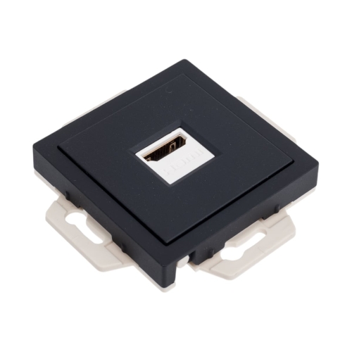 Розетка HDMI, механизм, карбон AtlasDesign
