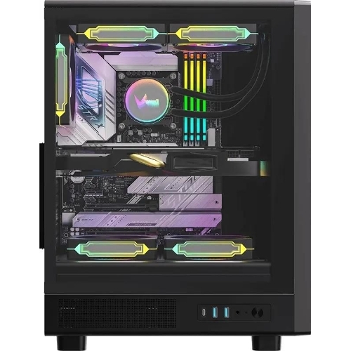 Компьютерный корпус Aerocool/Formula MANA DYNAMIC черный без БП ATX 6x120мм 2xUSB 3.0 1xUSB3.1 audio bott PSU