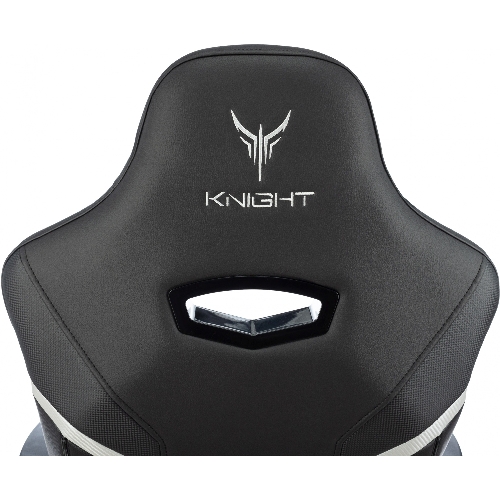 Кресло Knight Thunder 5X черный, экокожа, 120 кг, механизм качания