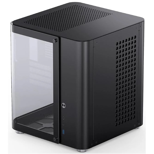 Корпус без блока питания Корпус JONSBO TK-1 Black 2.0 MATX без БП, mini-ITX, micro-ATX, черный