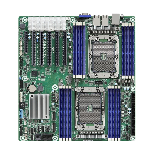 Материнская плата серверная ASRock SP2C621D16-2T, 2xLGA4189, Intel C621A, 16xDDR4, 14xSATA, 1xM.2, 5xPCIe 4.0 x16, 1xVGA, 2x10Gb LAN, 2xUSB-A 5Gbps, IPMI, EEB