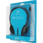 Гарнитура Logitech H111 чёрный, проводная, 3.5 мм