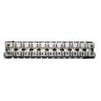 Плинт Lanmaster TWT-LSA10P-DIS-5E 10 пар LSA-PROFIL размык. ABS пластик