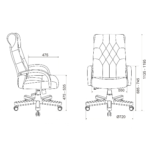 Кресло Бюрократ T-9928WALNUT Fabric Italia Green зеленый, ткань