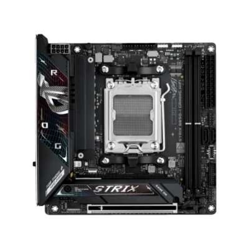 Материнская плата ASUS ROG STRIX B850-I GAMING WIFI, AM5, AMD B850, 2xDDR5, 2xM.2, 2xSATA, PCIe 4.0 x16, 1xHDMI, 1xUSB Type-C, 1x2.5Gb LAN, Wi-Fi 7, Bluetooth 5.4, 5xUSB-A 10Gbps, 1xUSB-C 20Gbps, 2xUSB-A 2.0, 3x3.5 мм, S/PDIF, 7.1, Mini-ITX