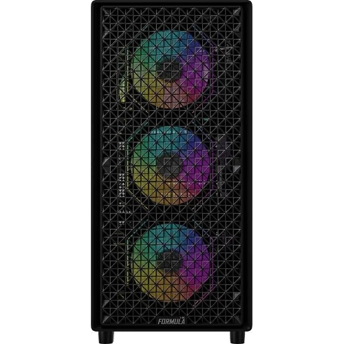 Компьютерный корпус Aerocool/Formula MANA DYNAMIC черный без БП ATX 6x120мм 2xUSB 3.0 1xUSB3.1 audio bott PSU