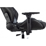 Кресло Knight Thunder 5X черный, экокожа, 120 кг, механизм качания