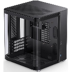 Корпус без блока питания Корпус JONSBO TK-1 Black 2.0 MATX без БП, mini-ITX, micro-ATX, черный