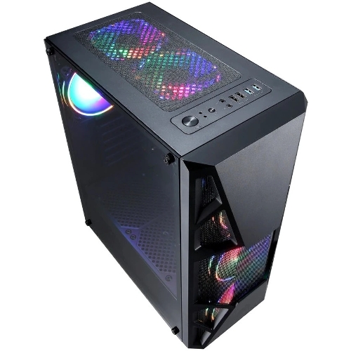 Компьютерный корпус Aerocool/Formula CL-3303B RGb черный без БП ATX 6x120мм 2xUSB 2.0 1xUSB 3.0 audio bott PSU