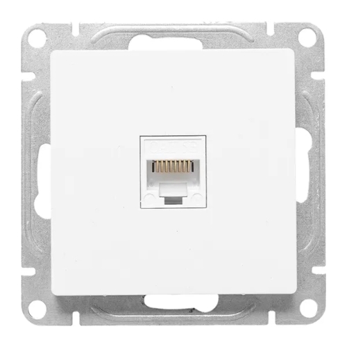Механизм розетки RJ45 (cat5) EKF UP1-SOW-RJ45-5 белый Эпика