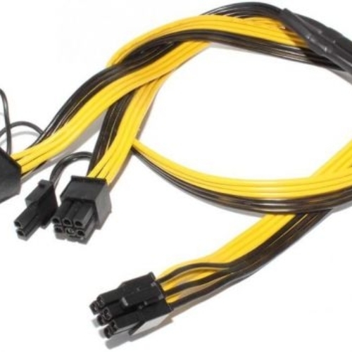 Кабель 6 pin to 2 x 6+2 pin GPU power adapter splitter cable