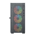 Компьютерный корпус ACD Citadel 104 ATX, черный, USB 3.0x1+USB 2.0x2+HD audio,3x12см F1 ARGb fans at front(Slave fans),1x12см F1 ARGb fan at rear (Master fan)