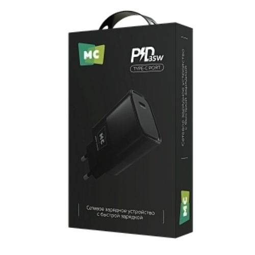 Сетевое зарядное устройство MORE CHOICE (4620202553515) NC68 1Type-C 3.0A PD 35W, черный