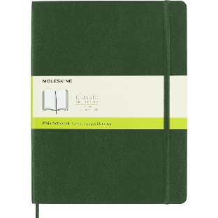 Блокнот Moleskine CLASSIC SOFT QP623K15 XLarge 190х250мм, 192 страниц, нелинованный, мягкая обложка, зеленый
