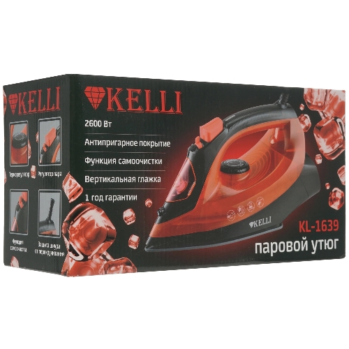 Утюг KELLI KL-1639 красный