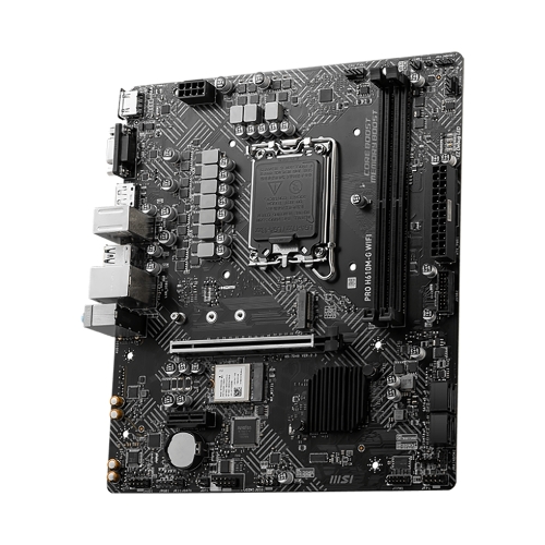 Материнская плата MSI PRO H610M-G WIFI H610, LGA1700, 2*DDR5, 1*PCIEx16, 1*PCIEx1, 1*M.2, 4*USB3.2Gen1, 6*USB2.0, 4*SATA3.0, 1G, VGA, DP, HDMI, M-ATX, RTL