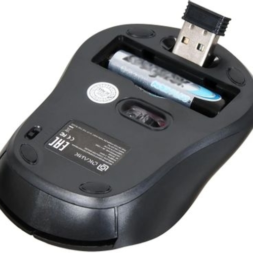 Мышь беспроводная Oklick 415MW черный, 1600 dpi, радиоканал, USB, кнопки - 4