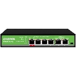 Коммутатор Digma DSP204G-2G-T80, 6×1 Гбит/с, неуправляемый