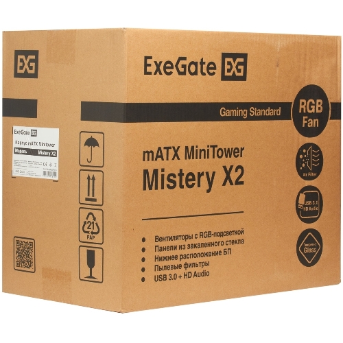 Компьютерный корпус Minitower ExeGate Mistery X2-NPX400