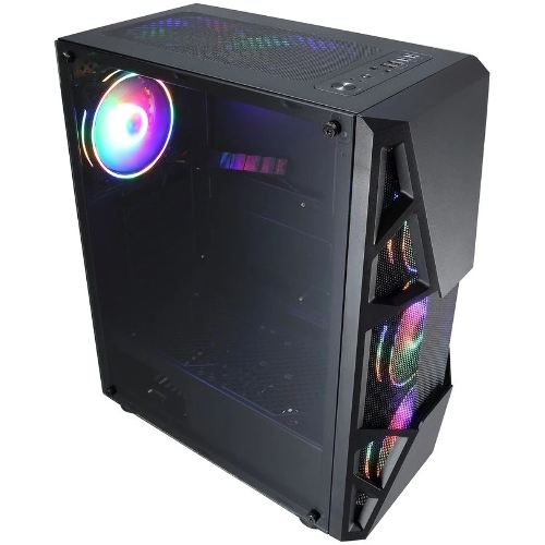 Компьютерный корпус Aerocool/Formula CL-3303B RGb черный без БП ATX 6x120мм 2xUSB 2.0 1xUSB 3.0 audio bott PSU