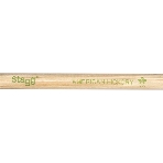 Барабанные палочки STAGG SHV7A деревянные, American Hickory 7A, материал орех, 2 шт., подобранная пара по весу, цвету и звучанию, размеры (в упаковке) 420х20х20 мм, вес (в упаковке) 0,1 кг