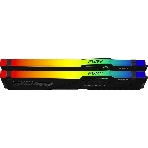 Оперативная память Kingston Fury BeastRGB, DDR5, 64GB (2x32GB), 5600 MHz, CL40, с радиатором, RGB, черный