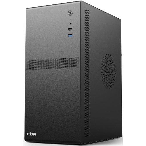 Компьютерный корпус CBR mATX Minitower V203, без БП, 1хUSB 3.0, 1хUSB 2.0, HD Audio+Mic, черный PCC-MATX-V203-WPSU