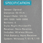 Мышь беспроводная A4Tech Fstyler FG30S серый, 2000 dpi, радиоканал, USB, кнопки - 6