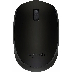 Мышь беспроводная Logitech B170 черный, 1000 dpi, радиоканал, USB, кнопки - 3