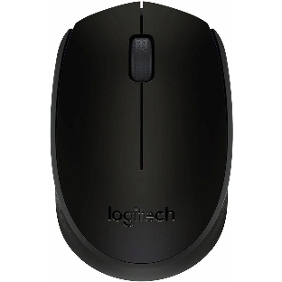 Мышь беспроводная Logitech B170 черный, 1000 dpi, радиоканал, USB, кнопки - 3