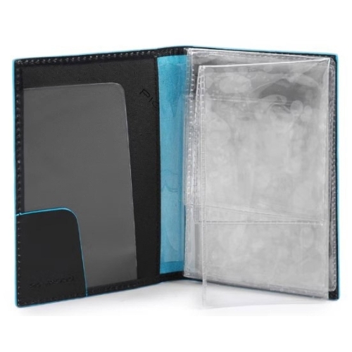 Обложка для документов Piquadro Blue Square PP5256B2/N. черный, натур.кожа